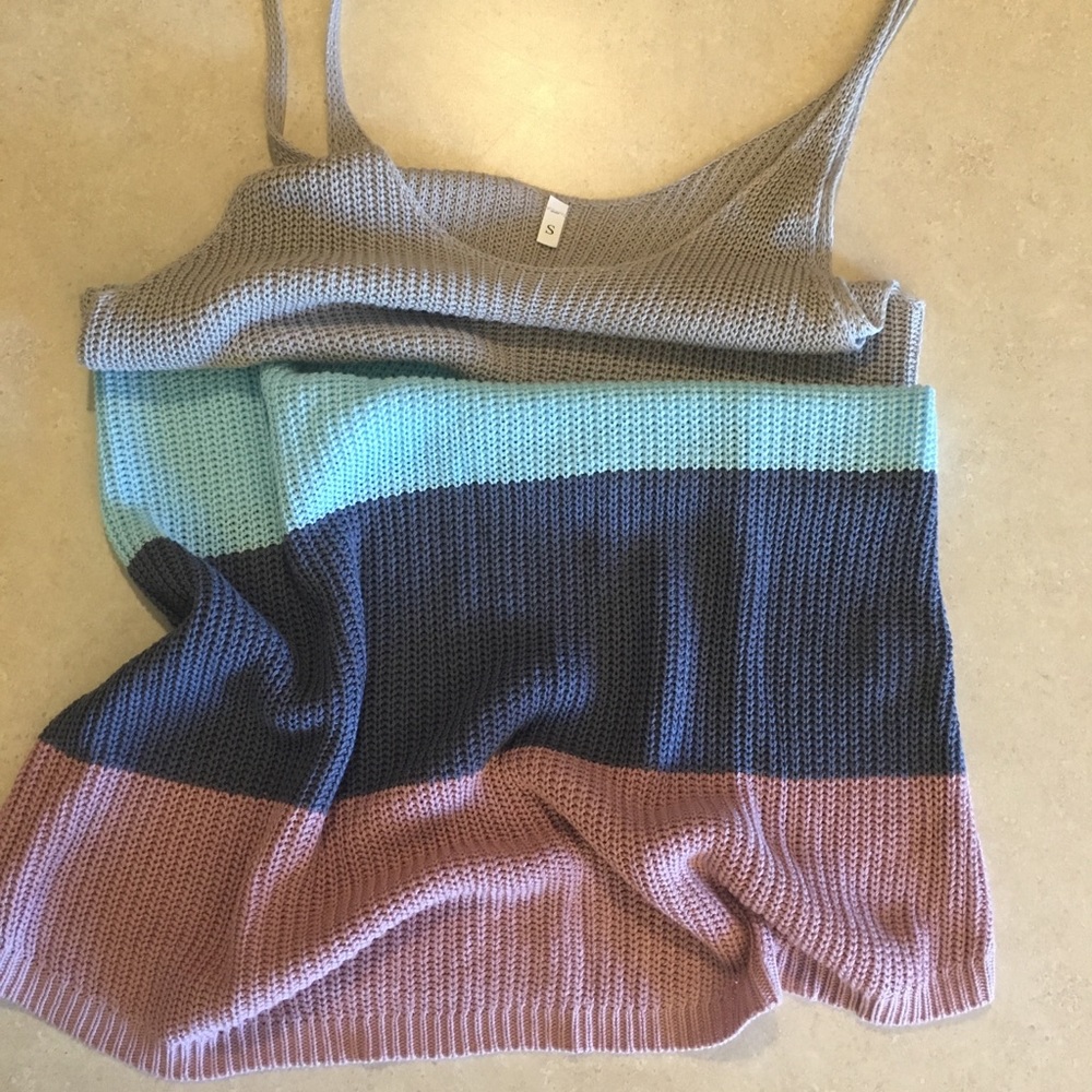 Knit Tank NWOT. Silky soft and fun colors.